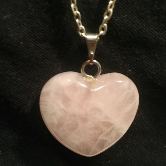 Rose Quartz Crystal Pendant & Chain - Picture 6 of 11